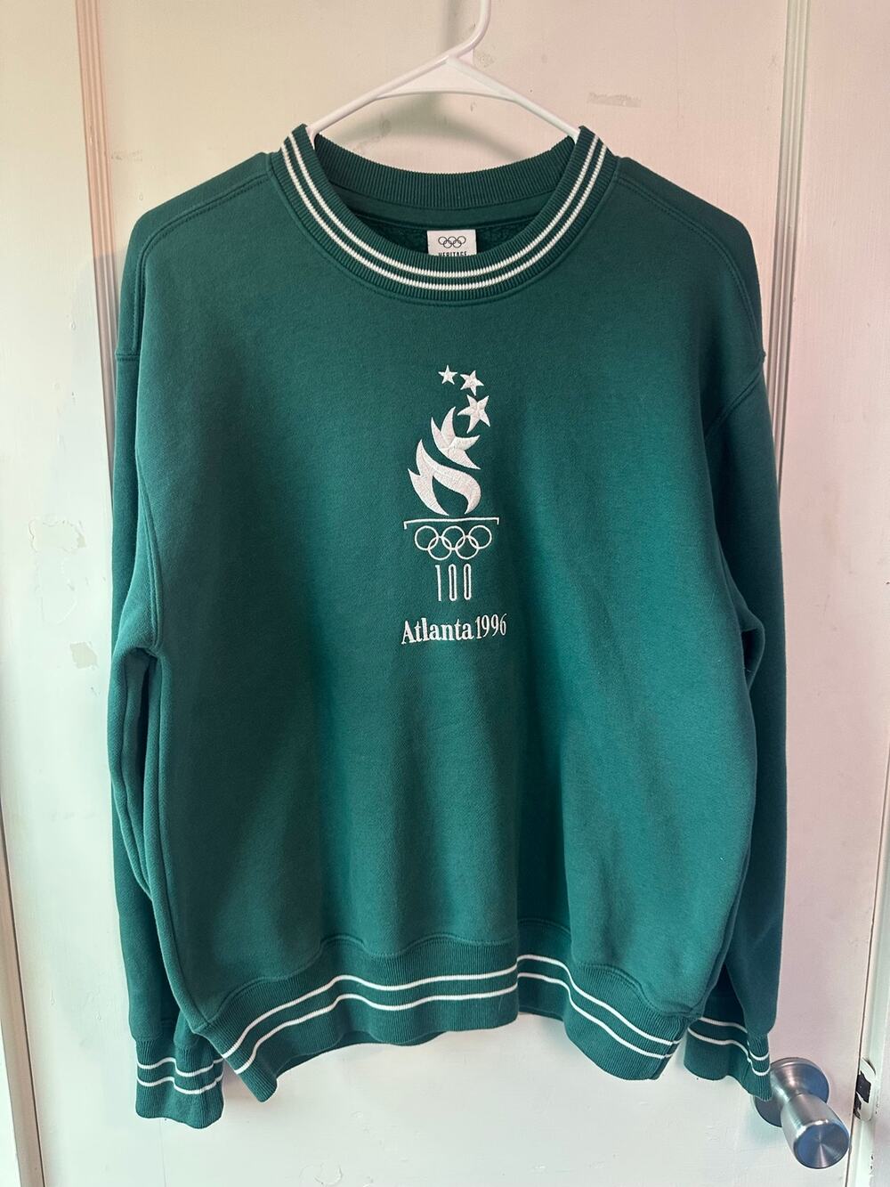 Abercrombie & Fitch Heritage Olympics Atlanta 1996 Crewneck Sweatshirt - Size XS - Picture 1 of 7